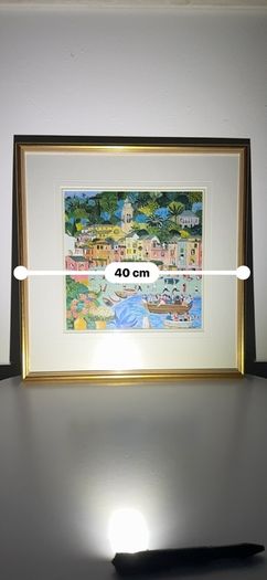 Alessandra Puppo - Portofino - Italian Folk Art - Framed Print