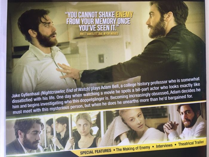 Enemy [2013] Jake Gyllenhaal, Melanie Laurent, Sarah Gadon & Isabella Rossellini  [Movie DVD]