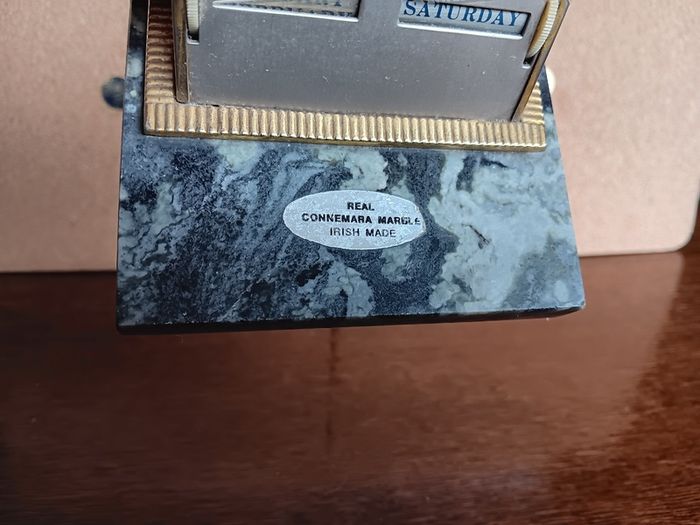Marble Perpetual Desk Calendar