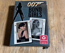 OO7 Bond girls playing cards