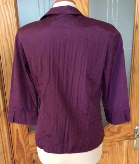 Gerry Weber Ladies Purple 3/4 sleeve Blouse size 10  includes postage