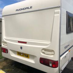 Caravan 4./5 berth  with permanent end bed .