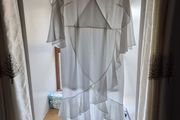 White Sheer Frilly Maxi Summer Dress XL
