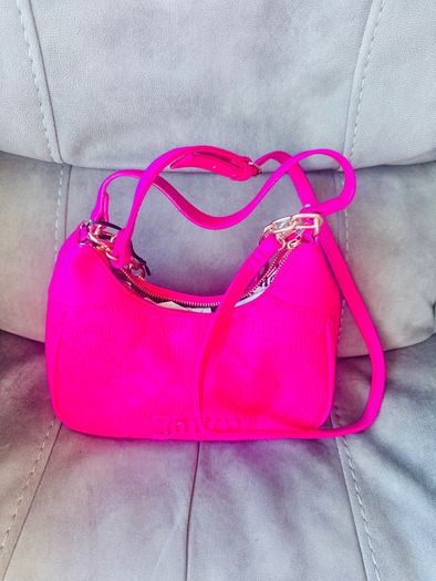 Juicy Couture Women Brand Logo Pink Shoulder Bag