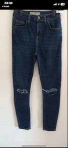 jeans  topshop jamie waist 28