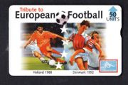 1996 Gibraltar 50 unit Tribute to European Football European Football Cup (Generic Manufacturer (Not Printed on Card) Phone Card