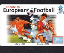 1996 Gibraltar 50 unit Tribute to European Football European Football Cup (Generic Manufacturer (Not Printed on Card) Phone Card