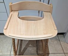 wood high chair