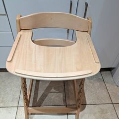 wood high chair