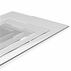 Pack of 5 Acrylic Glass Panels A4 4mm, Acrylic Glass Panels Cut to Measure 297 x 210 mm, Thick Transparent Acrylic Plate Clear Acrylic Plate for Signs / Crafts / Project Exhibition