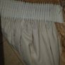 2m wide beige fully lined single curtain Image 5