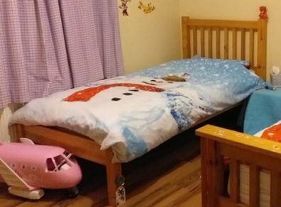 Single Bed with mattress, all bolts and pins included