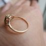 Vintage 9c Yellow Gold 375 Framed Cameo Ring 1,1g Image 6
