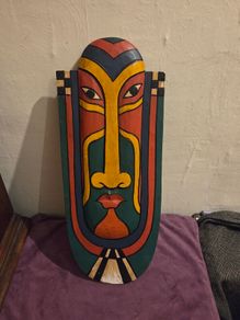 Wooden Balinese Mask wall hanging