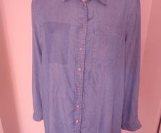 River Island light denim ladies shirt size UK14 EU42 Postage included
