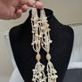 Cream Multi-Strand Beaded Necklace Image 3