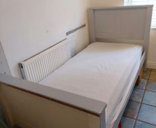 single bed frame . solid wood free