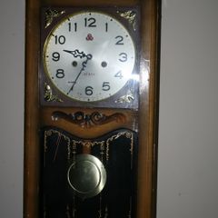 Vintage Wound Wall Clock (works well)