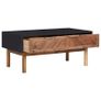 Coffee Table 90x50x40 cm Solid Acacia Wood and MDF Image 4