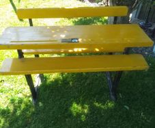 vintage school desk