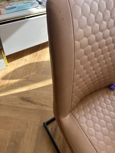 8 Tan Dining chairs