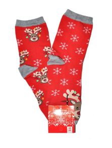 Children's socks REd Christmas Reindeer