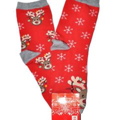 Children's socks REd Christmas Reindeer