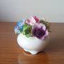Vintage  Radnor  bone china England hand modelled flowers posie Image 5