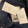 Mango leather /suede Navy jacket Image 5