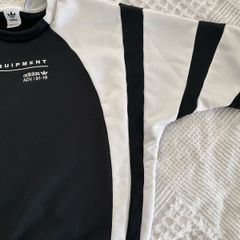 adidas Equipment ADI/91-18 sweatshirt top black & white retro range