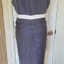Brand Gold Grey Ivory Beaded Occasion Dress  Size 16 Image 5