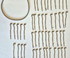 Sock knitting machine needles and Collar
