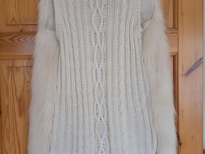 F & F Faux Fur Gilet Size 10