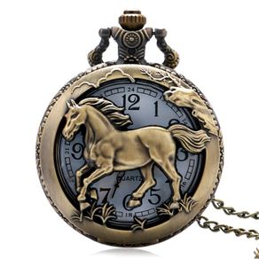 Vintage Style Horse Pony Pocket Watch