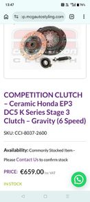 ep3/dc5 clutch kit