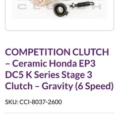 ep3/dc5 clutch kit