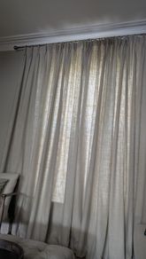 Luxury Blinds2Go 'Cara Linen' Curtains Brand New (Wrong Size)