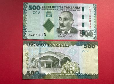 Tanzania  500 Shillings  2010  ( Uncirculated )