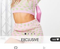 Collusion knitted crop top