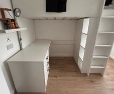 IKEA high bed with Desk