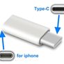 USB Type-C to iPhone Lightning Adapter White | Fast Charging & Data Transfer Image 5