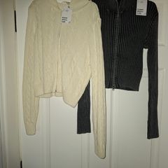 2 H&M brand NEW with tags girls cardigans, size 10-12 yo
