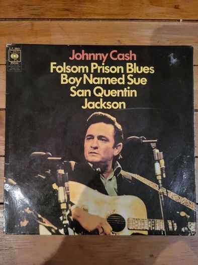 Johnny Cash Folsom Prison Blues EP 7 inch CBS EP 6601