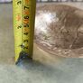 Vintage Small Brass Elevated Hanging Bowl with Embossed Flying Mallards Image 4