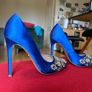 Blue embellished river island high heels size 5 Image 3