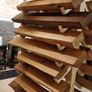 Solid Oak, Hardwood Chimney Mantel Beam 1000mm Wide Image 2
