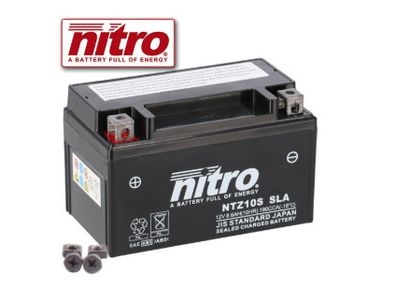 Nitro YTZ10S, 12V 8,6AH Motorbike Battery