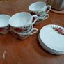 Ironstone Washington pottery hanley England, 5 tea cups and saucers Image 3