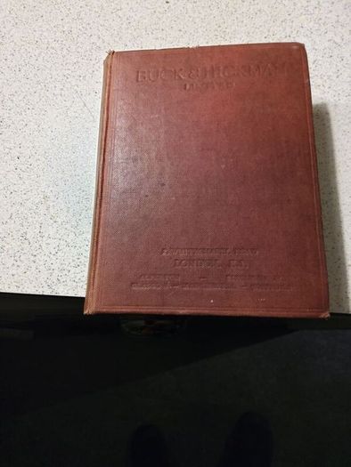 buck and hickman 1953 proper tool book
