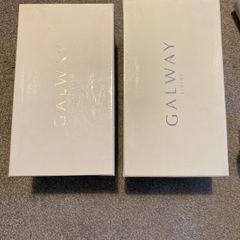 Galway Crystal set of 2 glass candlesticks and candles
